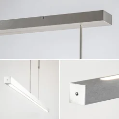 Straluma Aluminium LED hanglamp nikkel mat inclusief dimmer><noscript><img width=