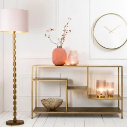 Straluma Antiek bronzen vloerlamp Malinda exclusief kap><noscript><img width=