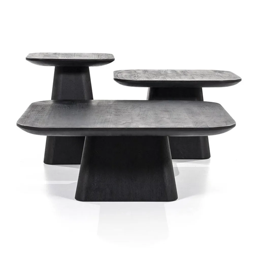 Straluma Bijzettafel Aron zwart 60x60 cm> Bijzettafels|Salontafels