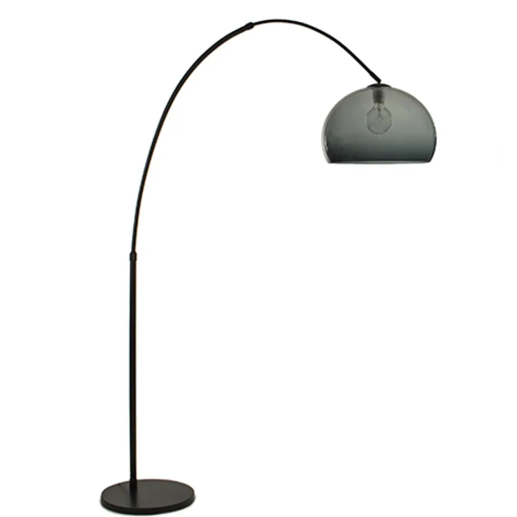 Straluma Boog-vloerlamp zwart exclusief kap> Booglampen|Woonkamerlampen