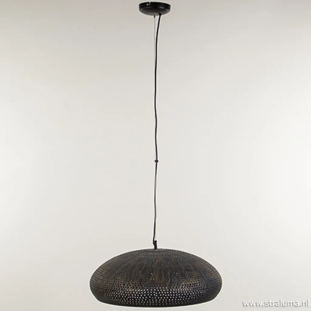 Straluma Brons-bruine hanglamp met gaatjes> Eettafellampen|Woonkamerlampen