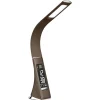 Straluma Bruine bureaulamp LED met klok en alarmfunctie> Tafellampen|Bedlampjes