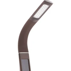 Straluma Bruine bureaulamp LED met klok en alarmfunctie><noscript><img width=