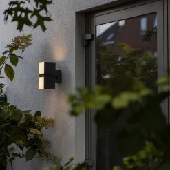 Straluma Buitenlamp Cuba double square zwart IP54><noscript><img width=