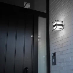 Straluma Buitenlamp kubus IP54 inclusief LED donker grijs><noscript><img width=