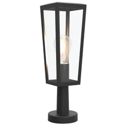 Straluma Buitenlamp lantaarn op voet zwart met helder glas> Buitenlampen|Moderne Verlichting
