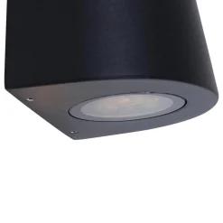 Straluma Buitenlamp Logan zwart 2xgu10 IP54> Wandlampen|Buitenlampen