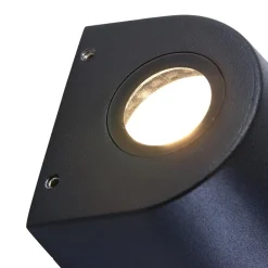 Straluma Buitenlamp Logan zwart 2xgu10 IP54></noscript> Wandlampen|Buitenlampen