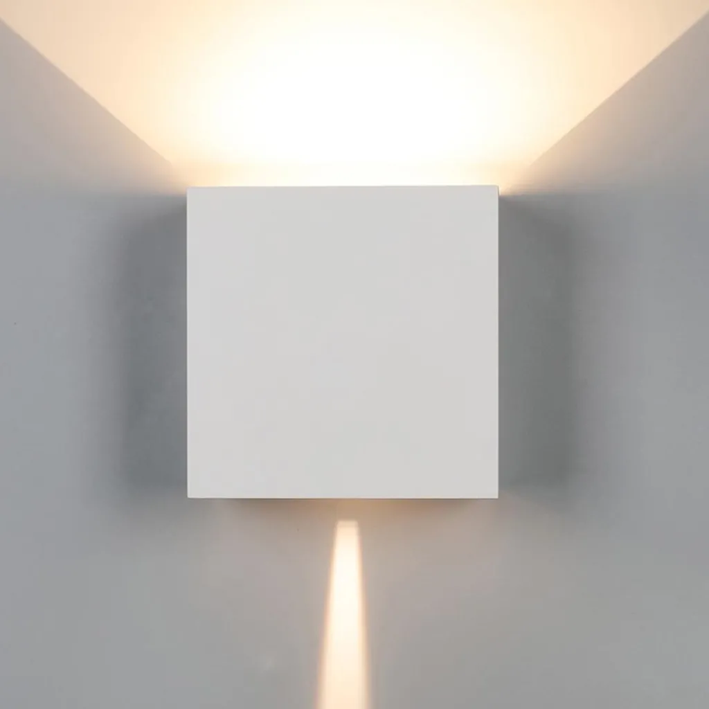 Straluma Buitenlamp rechthoekig wit IP65> Wandlampen|Buitenlampen