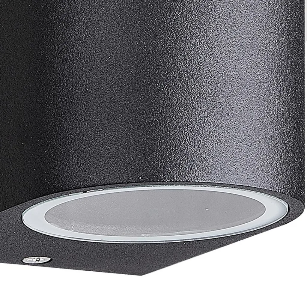 Straluma Buitenlamp up+down zwart afgerond IP54> Wandlampen|Buitenlampen