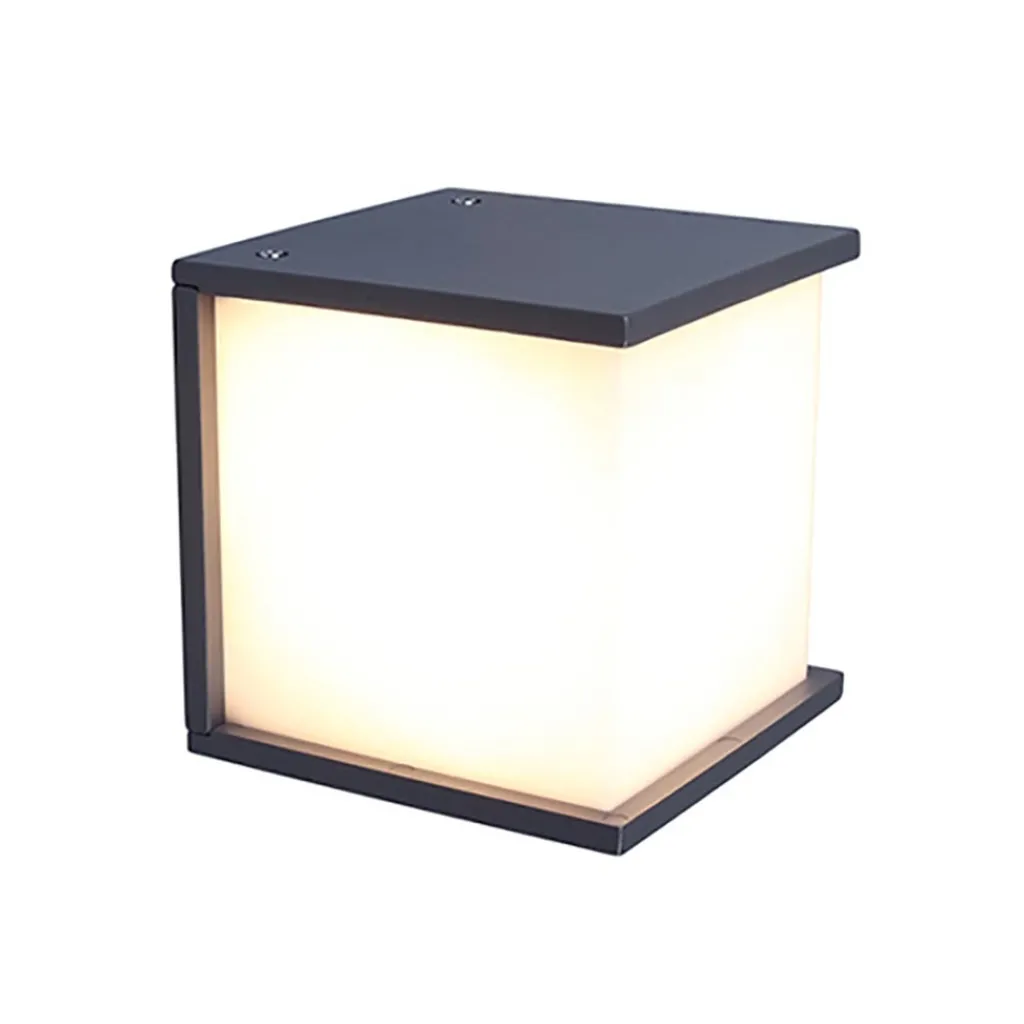 Straluma Buitenlamp wand kubus IP44 donker grijs> Wandlampen|Buitenlampen