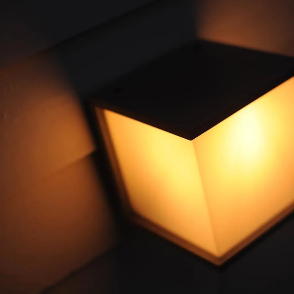 Straluma Buitenlamp wand kubus IP44 donker grijs> Wandlampen|Buitenlampen