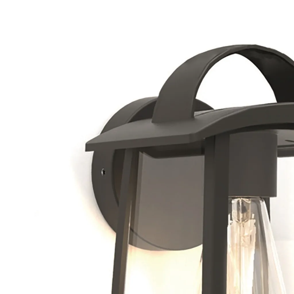 Straluma Buitenlamp wand zwart met helder glas> Wandlampen|Buitenlampen