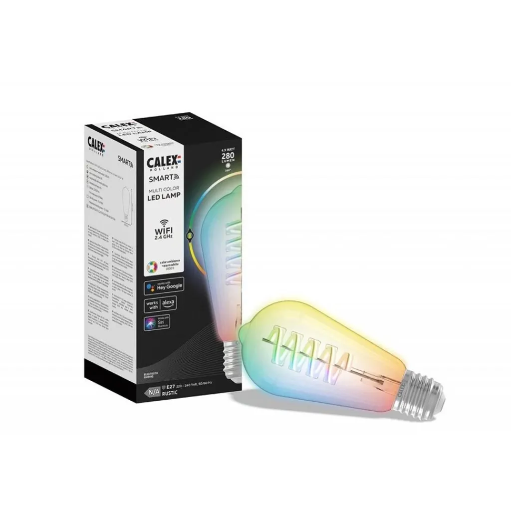Straluma Calex Smart Rustiek ST64 Helder Flex Filament> Smart lampen|Calex