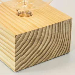 Straluma Calex tafellamp Wood FSC vierkant><noscript><img width=