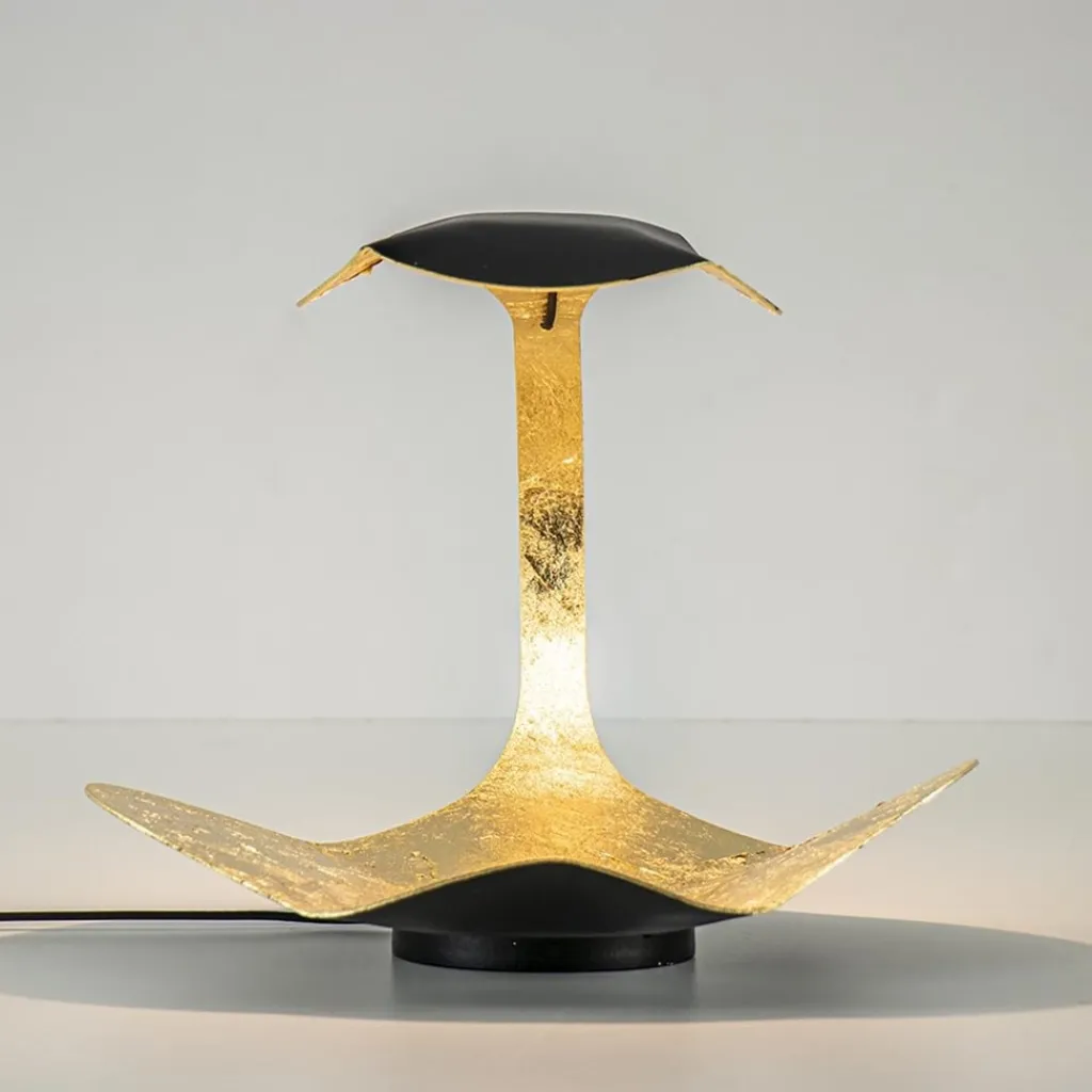 Straluma Chique design tafellamp LED zwart met goldleaf> Tafellampen|LED Tafellampen