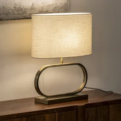 Straluma Chique lampvoet Jamiro licht goud></noscript> Tafellampen|Lampenvoeten