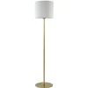 Straluma Chique vloerlamp mat goud met mat witte glazen kap> Vloerlampen|Design Verlichting