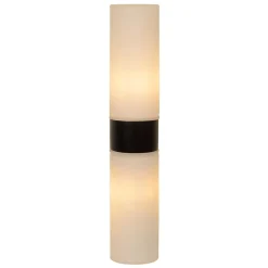 Straluma Cilinder badkamerlamp zwart met opaal glas IP44><noscript><img width=