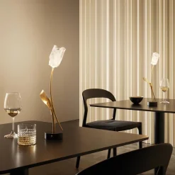Straluma Decoratieve LED tafellamp Tullip zwart/goud dimbaar><noscript><img width=