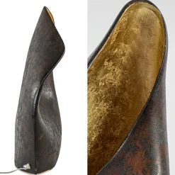 Straluma Decoratieve tafellamp corten brown met goldleaf><noscript><img width=