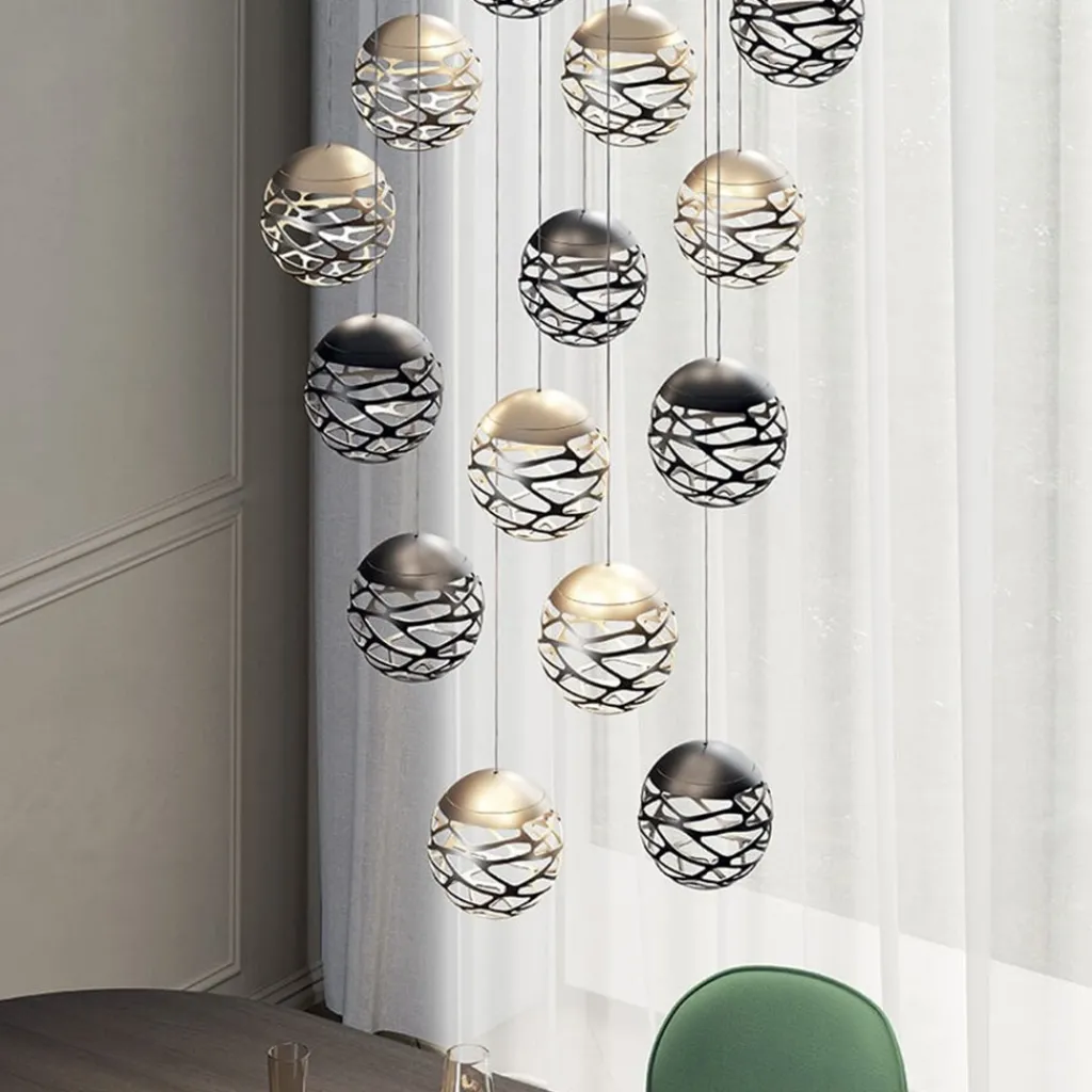 Straluma Design hanglamp Kelly cluster LED zwart> Hanglampen|Videverlichting