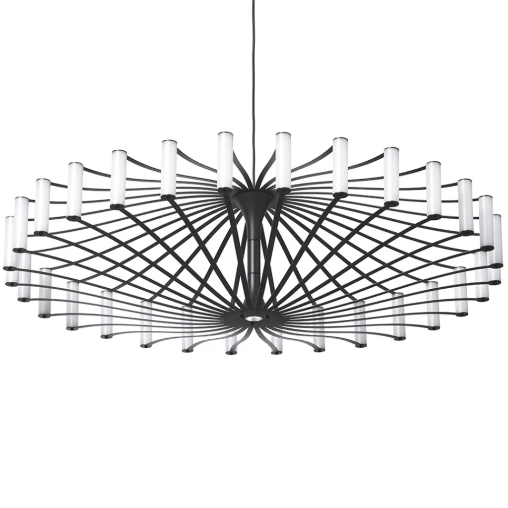 Straluma Design LED hanglamp Wheel zwart 75 cm> Hanglampen|Eettafellampen