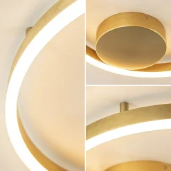 Straluma Design LED plafond/wandlamp ring goud><noscript><img width=