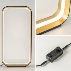 Straluma Design LED tafellamp dimbaar zwart/goud><noscript><img width=