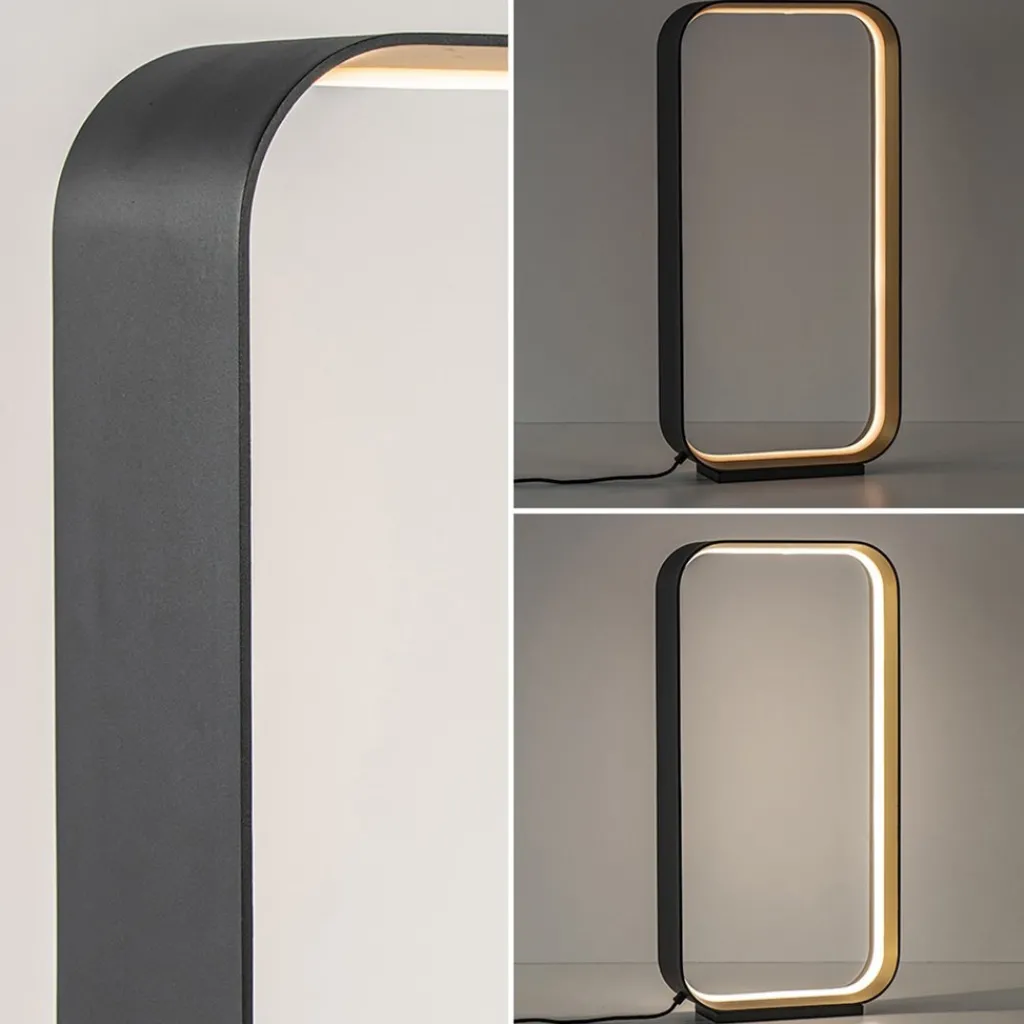 Straluma Design LED tafellamp dimbaar zwart/goud> Tafellampen|LED Tafellampen