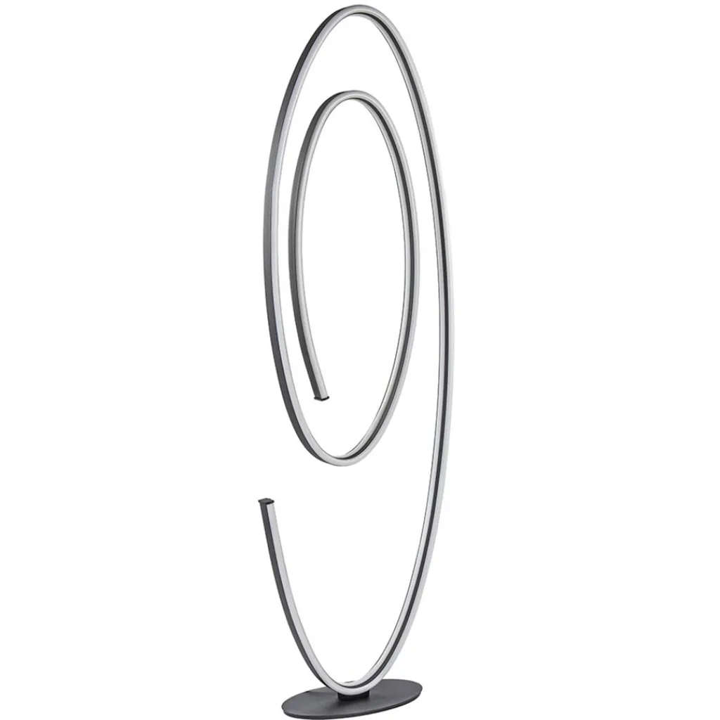 Straluma Design LED vloerlamp ovaal mat zwart dimbaar> Vloerlampen|LED Vloerlampen