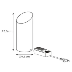 Straluma Design tafellamp uplighter mat zwart met goud><noscript><img width=