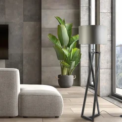 Straluma Design vloerlamp frame mat zwart excl kap><noscript><img width=