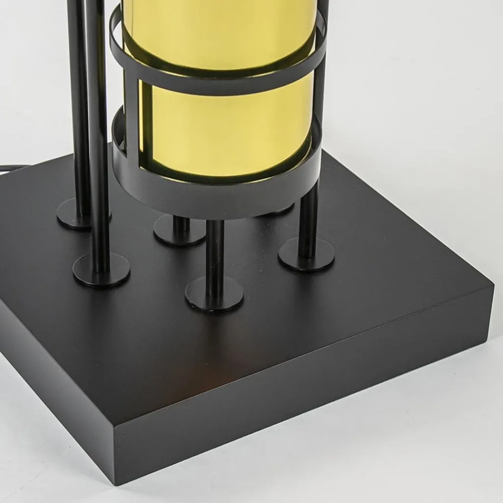 Straluma Design vloerlamp met cilinder kappen zwart/goud> Vloerlampen|Design Verlichting
