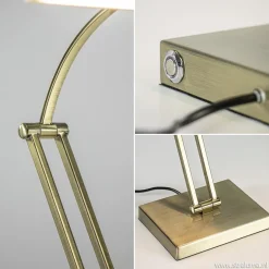 Straluma Dimbare LED bureaulamp brons verstelbaar><noscript><img width=