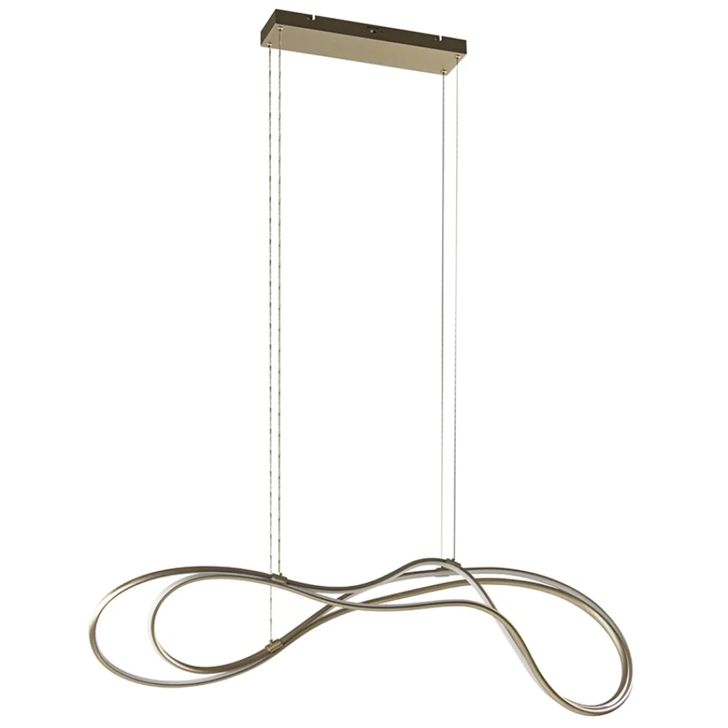 Straluma Dimbare LED hanglamp goud> Hanglampen|Eettafellampen