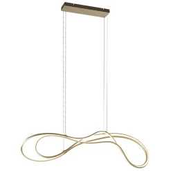 Straluma Dimbare LED hanglamp goud> Hanglampen|Eettafellampen