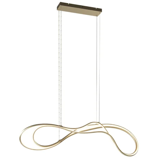 Straluma Dimbare LED hanglamp goud> Hanglampen|Eettafellampen