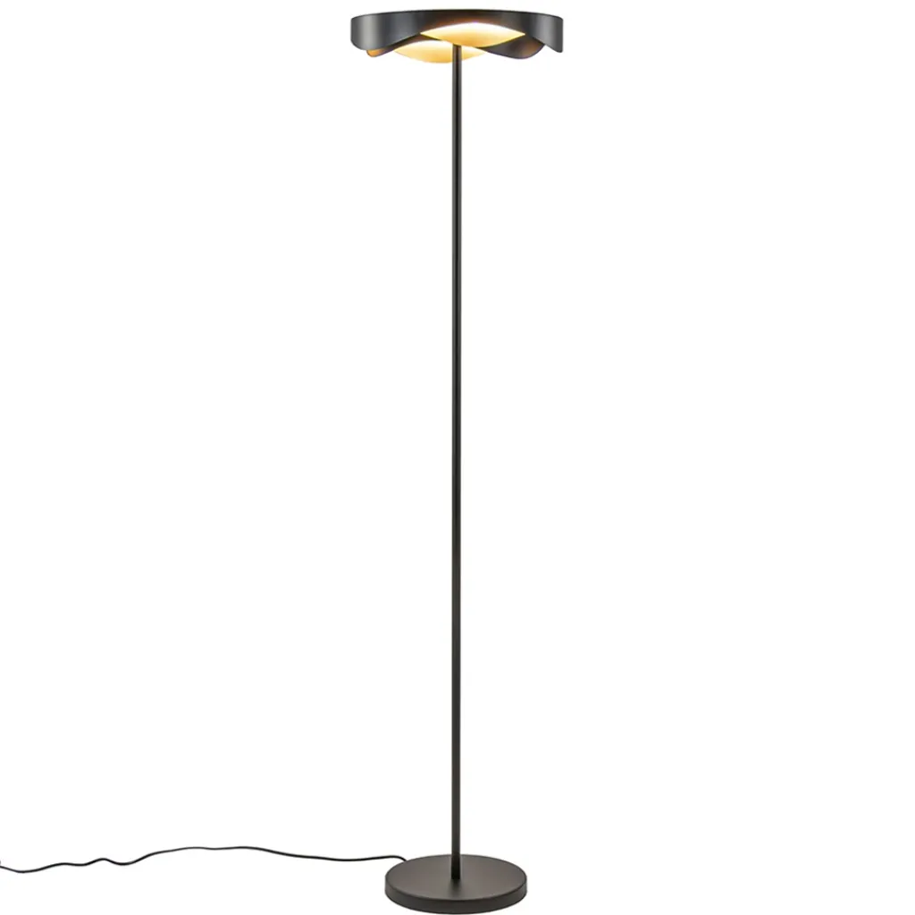Straluma Dimbare LED vloerlamp zwart met goud> Vloerlampen|LED Vloerlampen