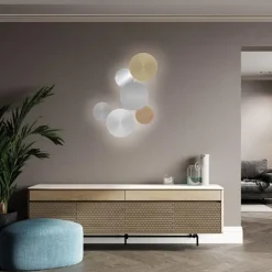 Straluma Dimbare LED wandlamp op accu goud><noscript><img width=