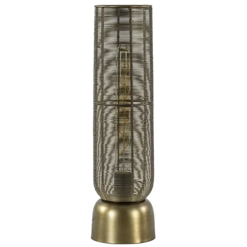 Straluma Draad tafellamp Lezuza antiek brons L&L> Tafellampen|Light and Living