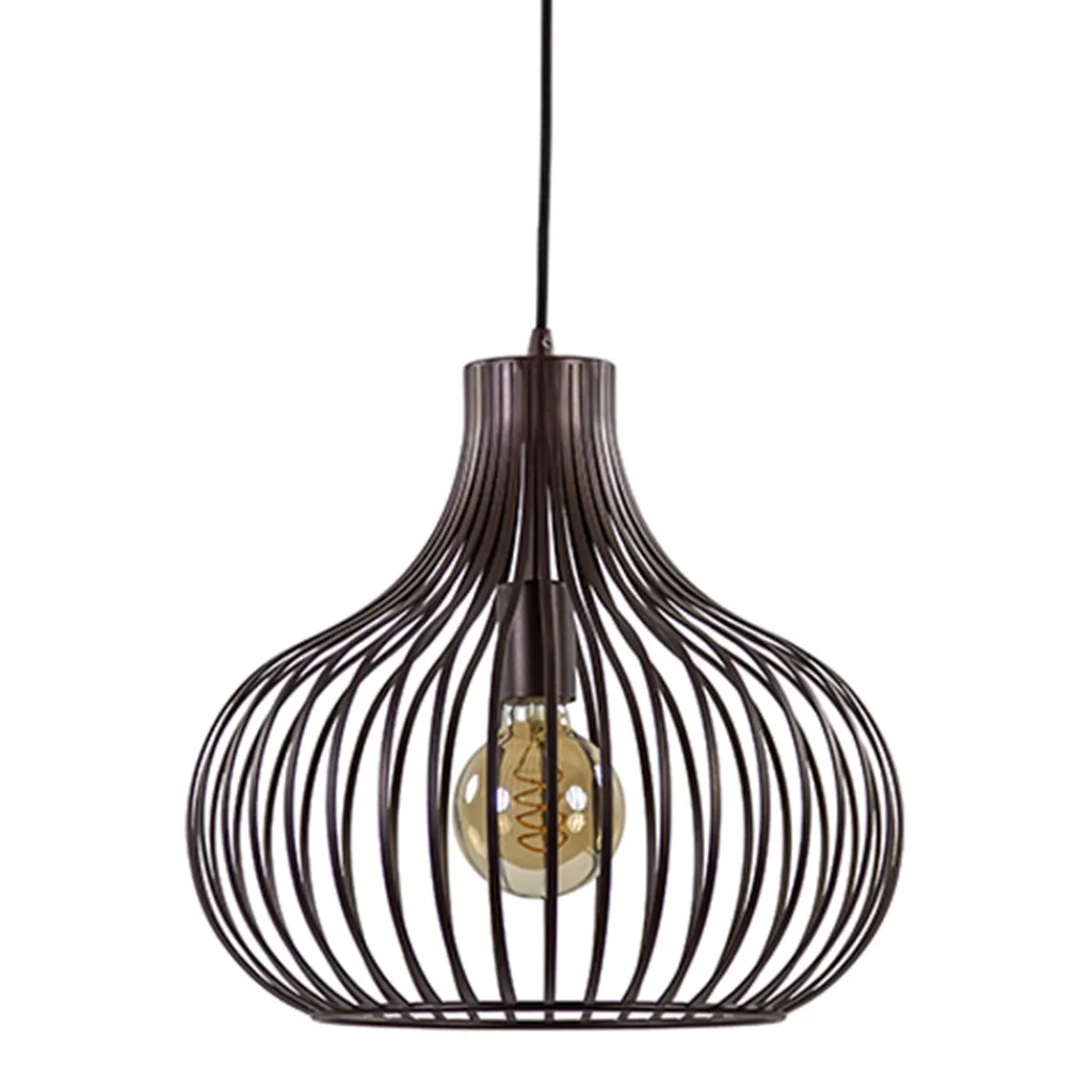 Straluma Draadhanglamp landelijk brons-bruin 38cm> Draadlampen|Pendel Lampen