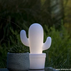 Straluma Draadloze LED tafellamp cactus wit><noscript><img width=