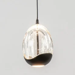 Straluma Eettafelhanglamp Clear Egg met zwart inclusief LED><noscript><img width=