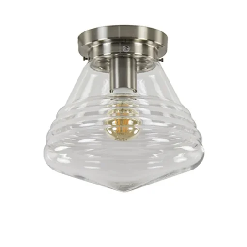 Straluma Glazen plafondlamp helder Art Deco> Plafonnières|Woonkamerlampen