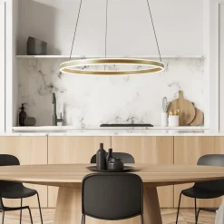 Straluma Grote design hanglamp LED gouden ring><noscript><img width=