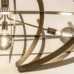 Straluma Grote design hanglamp ovaal oud messing><noscript><img width=