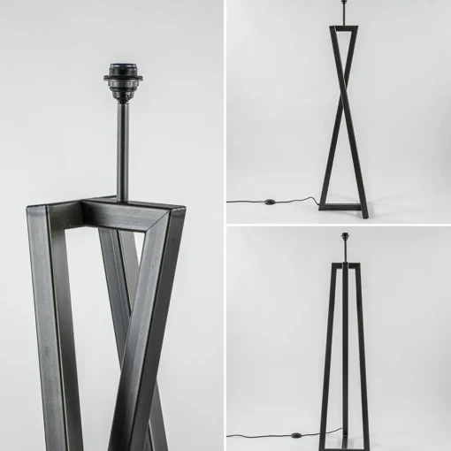 Straluma Grote design vloerlamp Calitri staal exclusief kap> Vloerlampen|Lampenvoeten