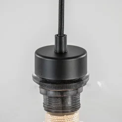 Straluma Grote hanglamp zwart 11- lichts multipendel helder glas><noscript><img width=