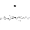 Straluma Grote LED hanglamp zwart met helder glazen bollen> Hanglampen|Eettafellampen